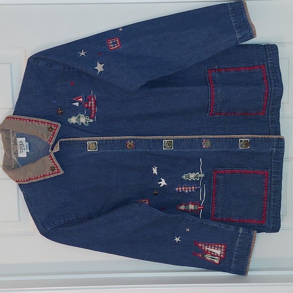 Vintage Teddi Denim Tops
